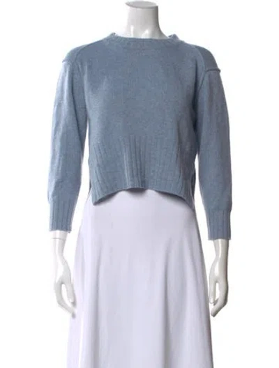 Pre-owned Loulou Studio Cashmere Crew Neck Sweater In Blue