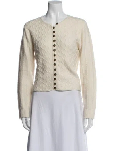 Pre-owned Loulou Studio Cashmere Crew Neck Sweater In Blue
