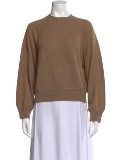 Pre-owned Loulou Studio Cashmere Crew Neck Sweater In Brown