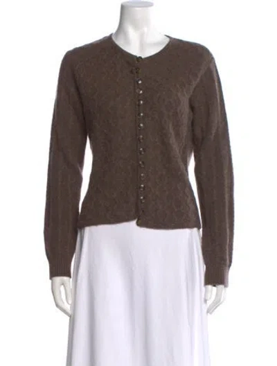 Pre-owned Loulou Studio Cashmere Crew Neck Sweater In Brown