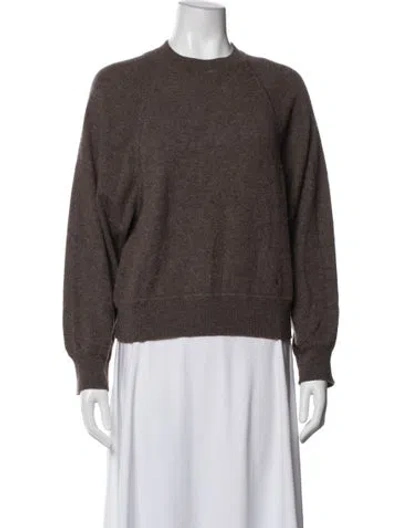Pre-owned Loulou Studio Cashmere Crew Neck Sweater In Brown