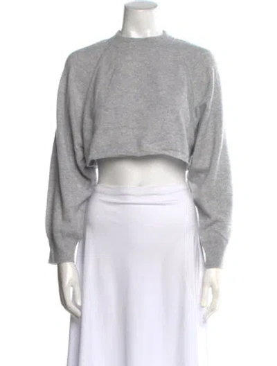 Pre-owned Loulou Studio Cashmere Crew Neck Sweater In Gray