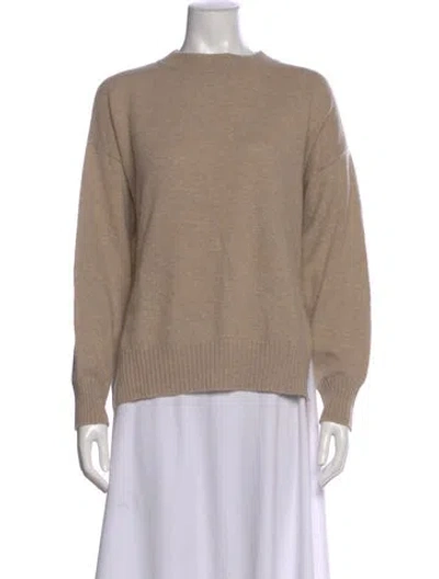 Pre-owned Loulou Studio Cashmere Crew Neck Sweater In Gray