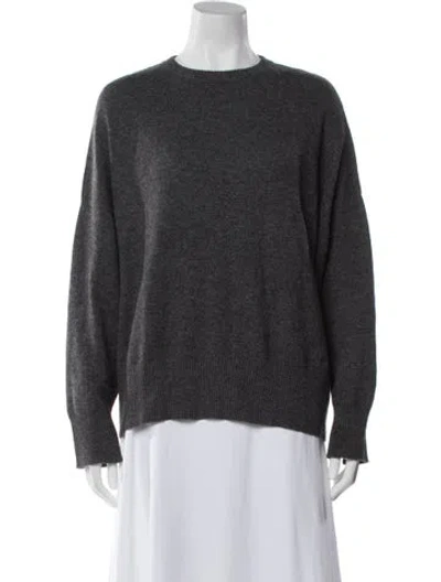 Pre-owned Loulou Studio Cashmere Crew Neck Sweater In Gray