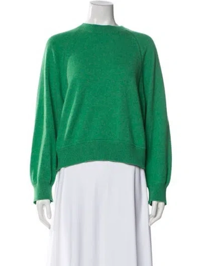 Pre-owned Loulou Studio Cashmere Crew Neck Sweater In Green