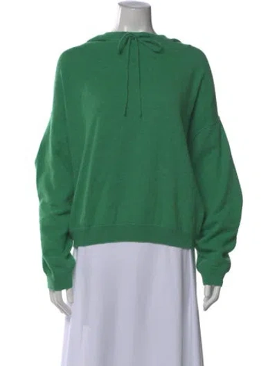 Pre-owned Loulou Studio Cashmere Crew Neck Sweater In Green