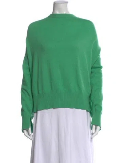 Pre-owned Loulou Studio Cashmere Crew Neck Sweater In Green