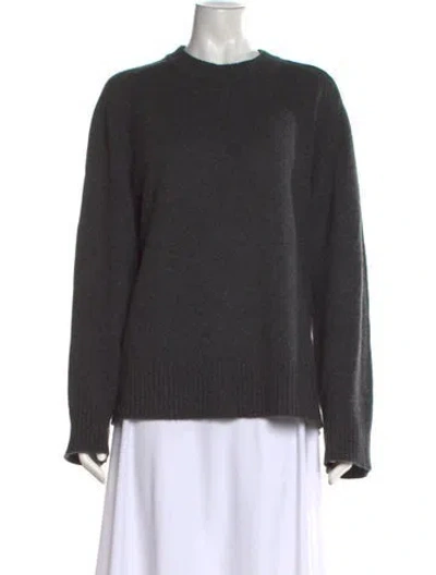 Pre-owned Loulou Studio Cashmere Crew Neck Sweater In Grey