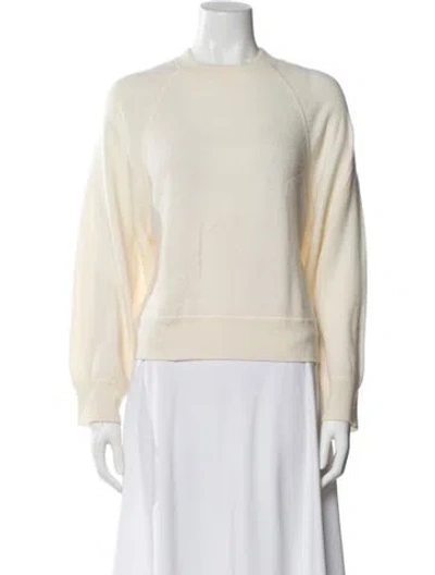 Pre-owned Loulou Studio Cashmere Crew Neck Sweater In Neutral