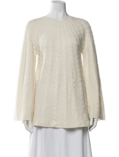 Pre-owned Loulou Studio Cashmere Crew Neck Sweater In Neutral