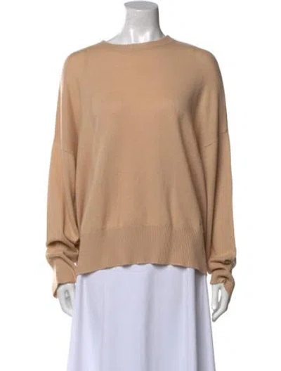 Pre-owned Loulou Studio Cashmere Crew Neck Sweater In Neutral