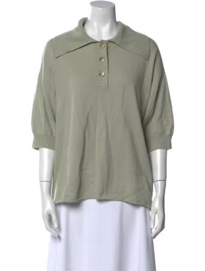 Pre-owned Loulou Studio Cashmere Crew Neck Sweater In Neutral