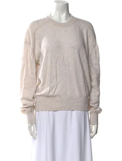 Pre-owned Loulou Studio Cashmere Crew Neck Sweater In Neutral