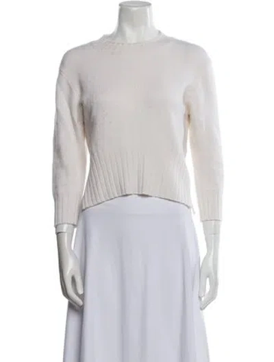 Pre-owned Loulou Studio Cashmere Crew Neck Sweater In Neutral