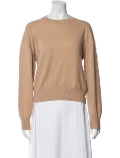 Pre-owned Loulou Studio Cashmere Crew Neck Sweater In Neutral