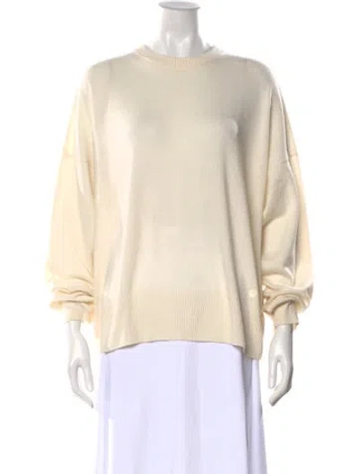 Pre-owned Loulou Studio Cashmere Crew Neck Sweater In Neutral