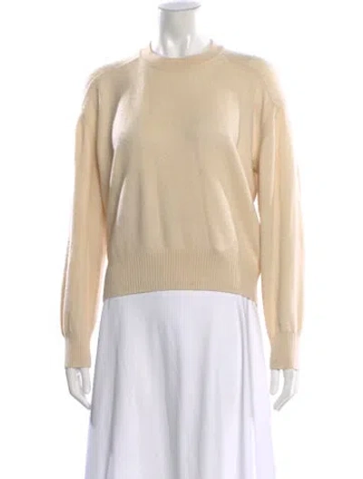 Pre-owned Loulou Studio Cashmere Crew Neck Sweater In Neutral