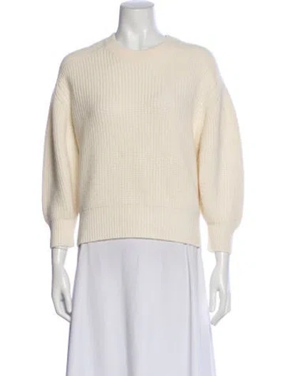 Pre-owned Loulou Studio Cashmere Crew Neck Sweater In Neutral