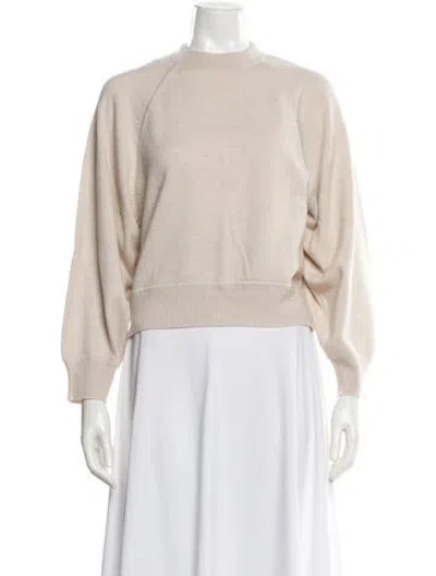 Pre-owned Loulou Studio Cashmere Crew Neck Sweater In Neutral