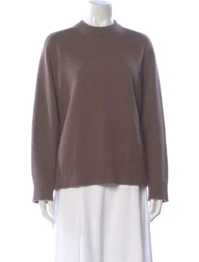 Pre-owned Loulou Studio Cashmere Crew Neck Sweater In Neutral