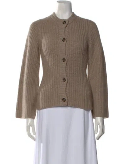 Pre-owned Loulou Studio Cashmere Crew Neck Sweater In Neutral