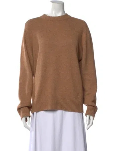 Pre-owned Loulou Studio Cashmere Crew Neck Sweater In Neutral