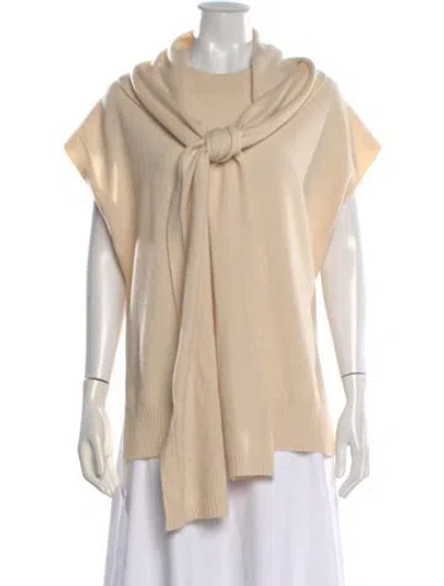 Pre-owned Loulou Studio Cashmere Crew Neck Sweater In Neutral
