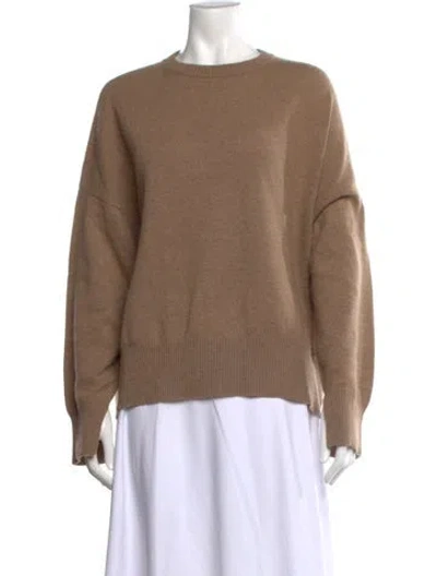 Pre-owned Loulou Studio Cashmere Crew Neck Sweater In Neutral