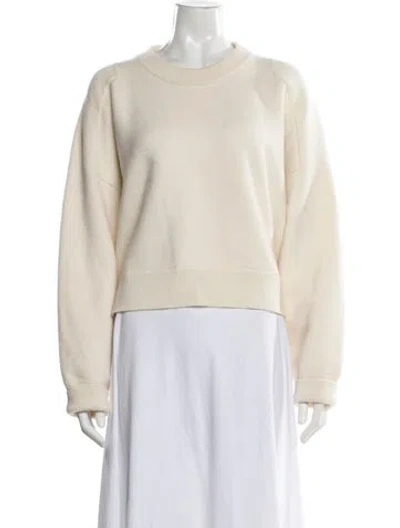 Pre-owned Loulou Studio Cashmere Crew Neck Sweater In Neutral