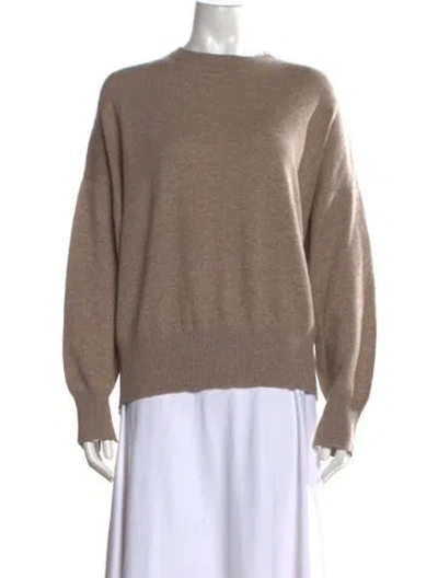 Pre-owned Loulou Studio Cashmere Crew Neck Sweater In Neutrals