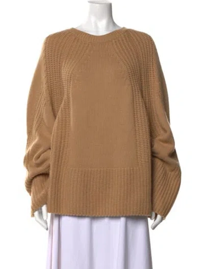 Pre-owned Loulou Studio Cashmere Crew Neck Sweater In Neutrals