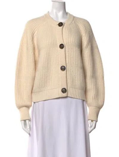 Pre-owned Loulou Studio Cashmere Crew Neck Sweater In Neutrals