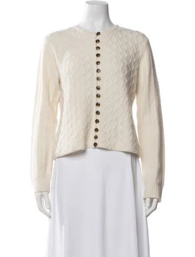 Pre-owned Loulou Studio Cashmere Crew Neck Sweater In Neutrals