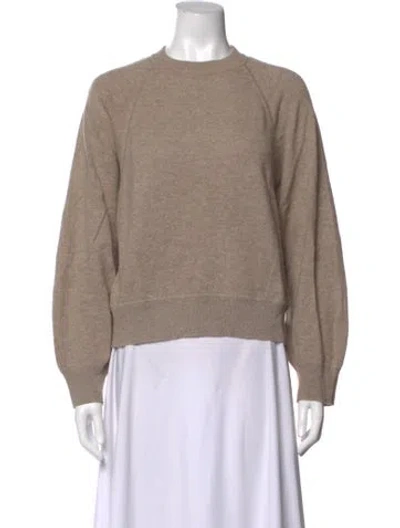 Pre-owned Loulou Studio Cashmere Crew Neck Sweater In Neutrals
