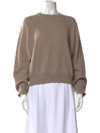 Pre-owned Loulou Studio Cashmere Crew Neck Sweater In Neutrals