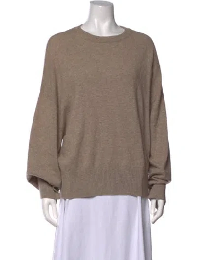 Pre-owned Loulou Studio Cashmere Crew Neck Sweater In Neutrals