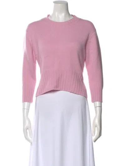Pre-owned Loulou Studio Cashmere Crew Neck Sweater In Pink