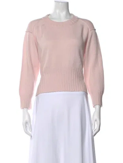 Pre-owned Loulou Studio Cashmere Crew Neck Sweater In Pink
