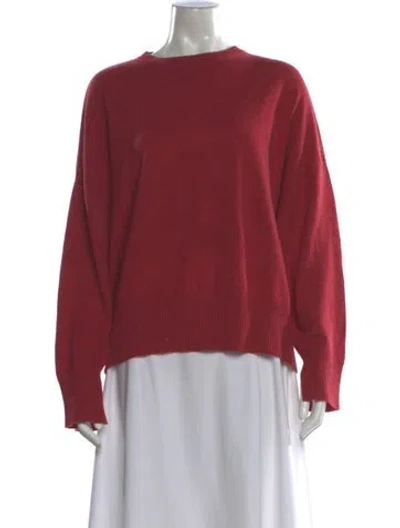 Pre-owned Loulou Studio Cashmere Crew Neck Sweater In Red