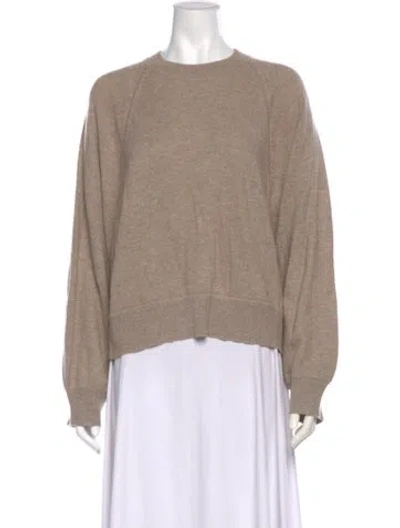 Pre-owned Loulou Studio Cashmere Crew Neck Sweater W/ Tags In Neutral