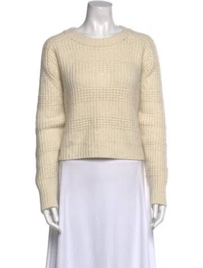 Pre-owned Loulou Studio Cashmere Crew Neck Sweater In White