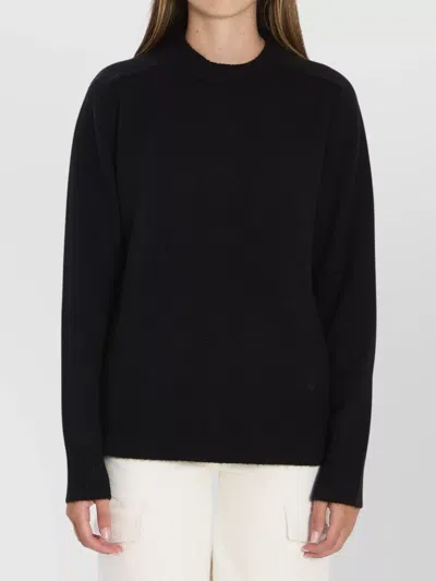 LOULOU STUDIO CASHMERE CREW NECK SWEATER WITH RIBBED FINISHES