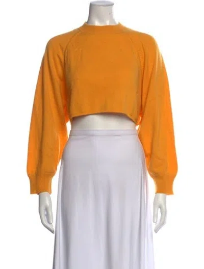 Pre-owned Loulou Studio Cashmere Crew Neck Sweater In Yellow