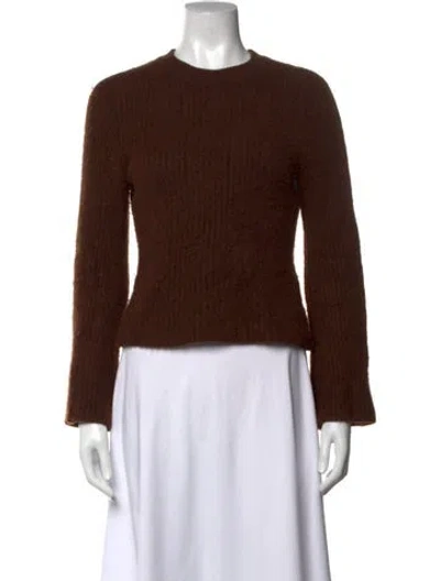Pre-owned Loulou Studio Cashmere Crew Neck Top In Brown