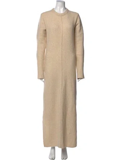 Pre-owned Loulou Studio Cashmere Long Dress In Neutral