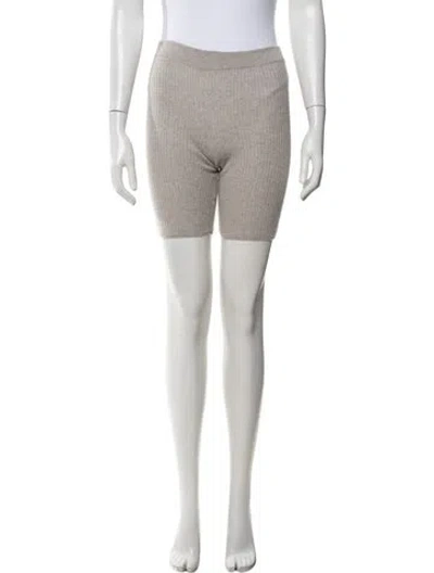 Pre-owned Loulou Studio Cashmere Mini Shorts W/ Tags In Grey