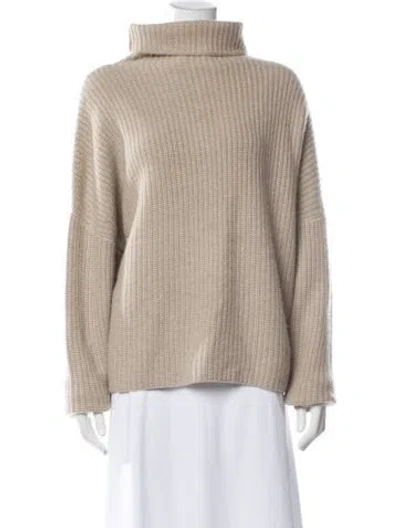 Pre-owned Loulou Studio Cashmere Mock Neck Sweater In Blue