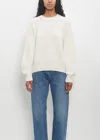 Loulou Studio Cashmere Nauru Round Neck Sweater In Ivory