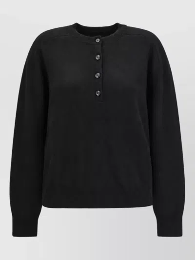 Loulou Studio Cashmere Oversized Sweatshirt In Black