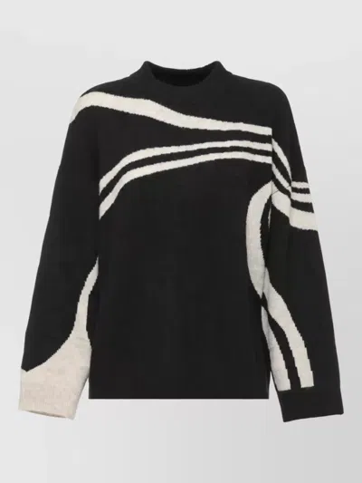 Loulou Studio Cashmere Ribbed Crewneck Sweatshirt In Multi